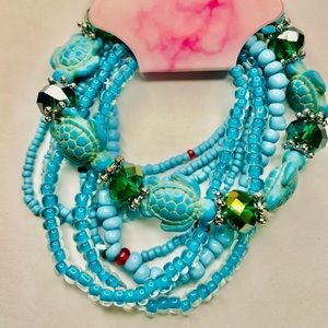 TURQUOISE TURTLE THEMED BRACELET SET